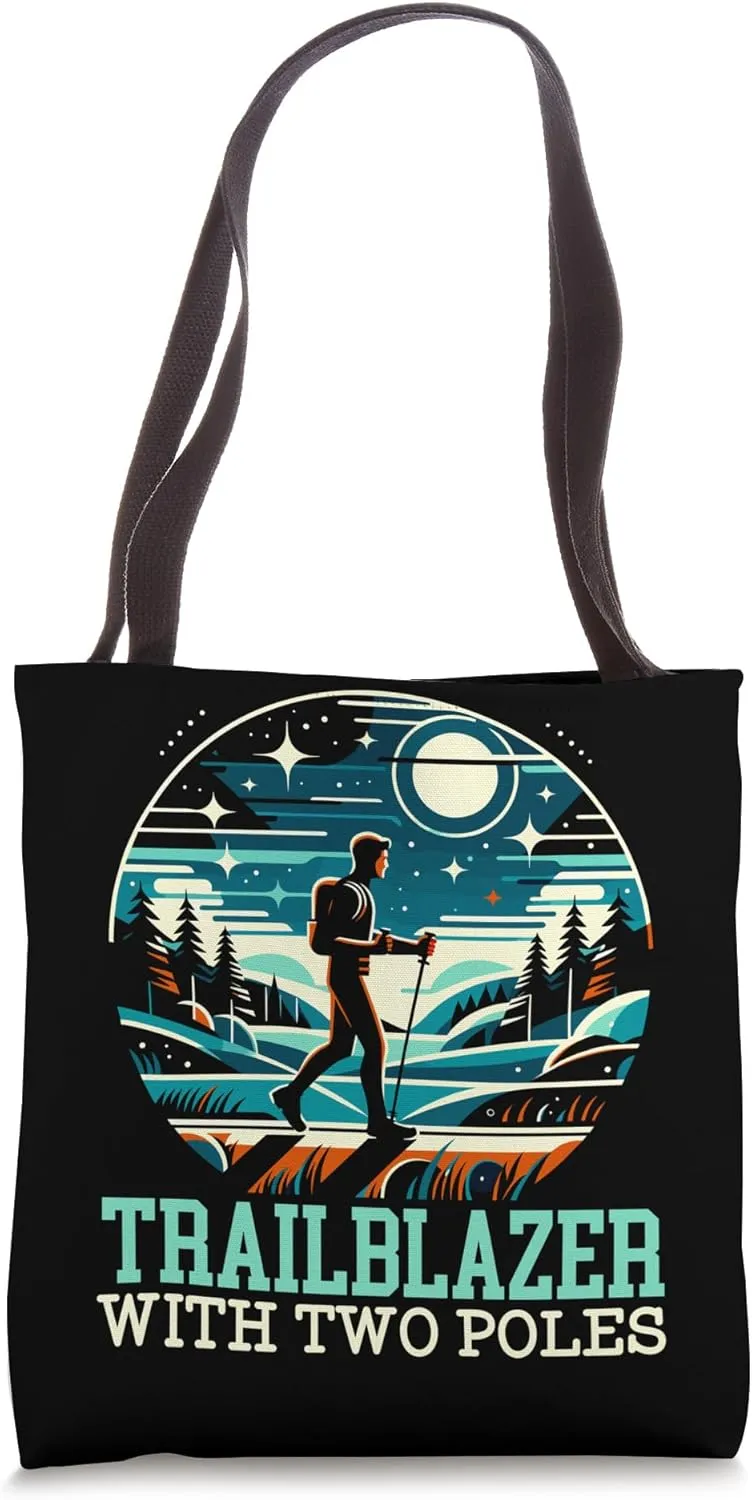 Nordic Walking Lover Endurance Cardio Fitness Nordic Walker Tote Bag