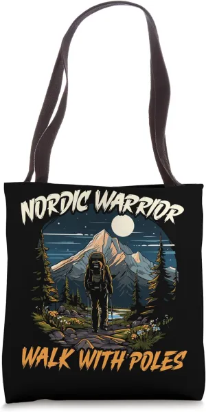 Nordic Walking Lover Endurance Cardio Fitness Nordic Walker Tote Bag