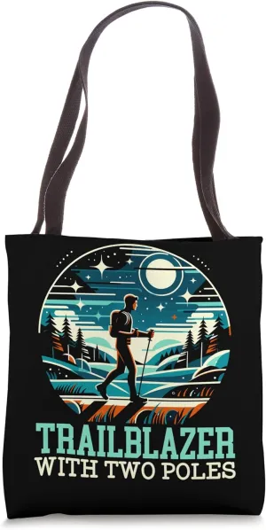 Nordic Walking Lover Endurance Cardio Fitness Nordic Walker Tote Bag