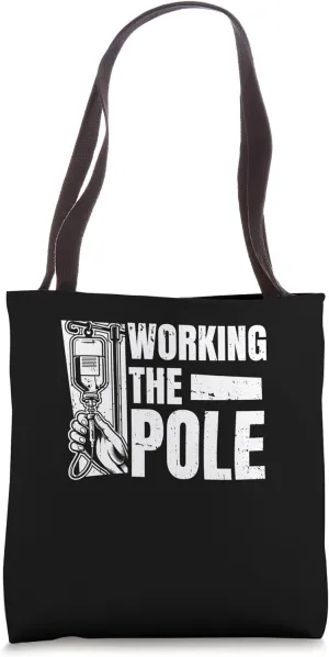 Nurse Caretaker - Hospital Nursing Working The Pole Tote Bag