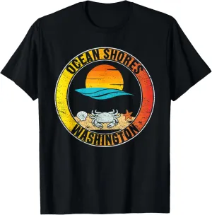 Ocean Shores Washington Pacific NW Beach Sunset T-Shirt T-Shirt