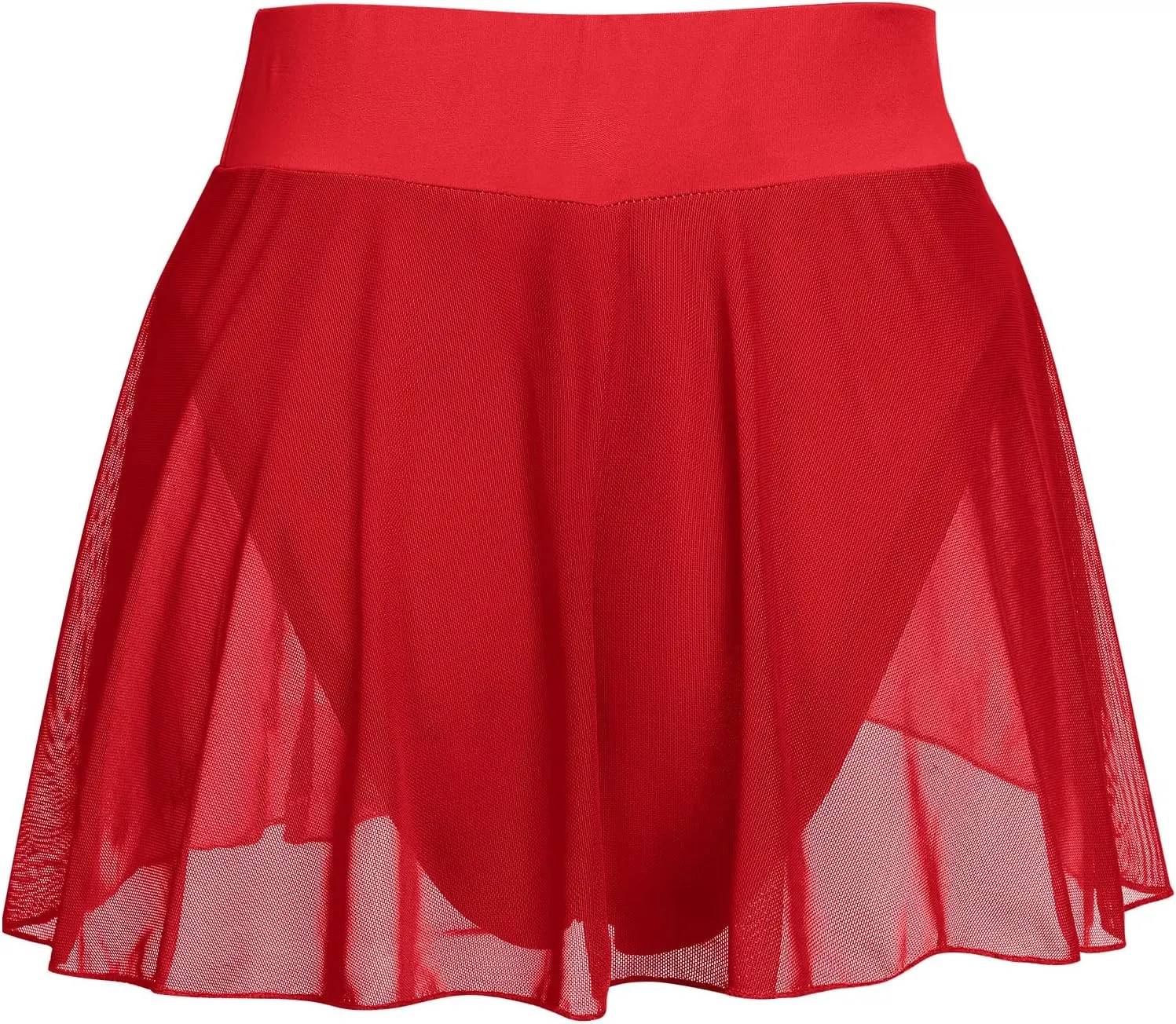 ODASDO Women's Pole Dance Outfit Rave Shorts Ruffle Panties Skirt Mesh Booty Bottoms Hot Pants Workout Clubwear