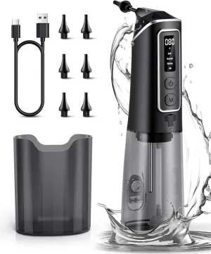 ONLYCARE Ear Wax Removal Kit - Safe, No-Pain Ear Cleaner Tool with Water Temperature Sensor, Electric Waterproof Ear Irrigation Flushing System, LED Display, USB Rechargeable for Effective Cleaning