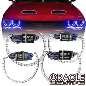 ORACLE Lighting 2015-2023 Dodge Challenger LED Surface Mount Headlight Halo Kit