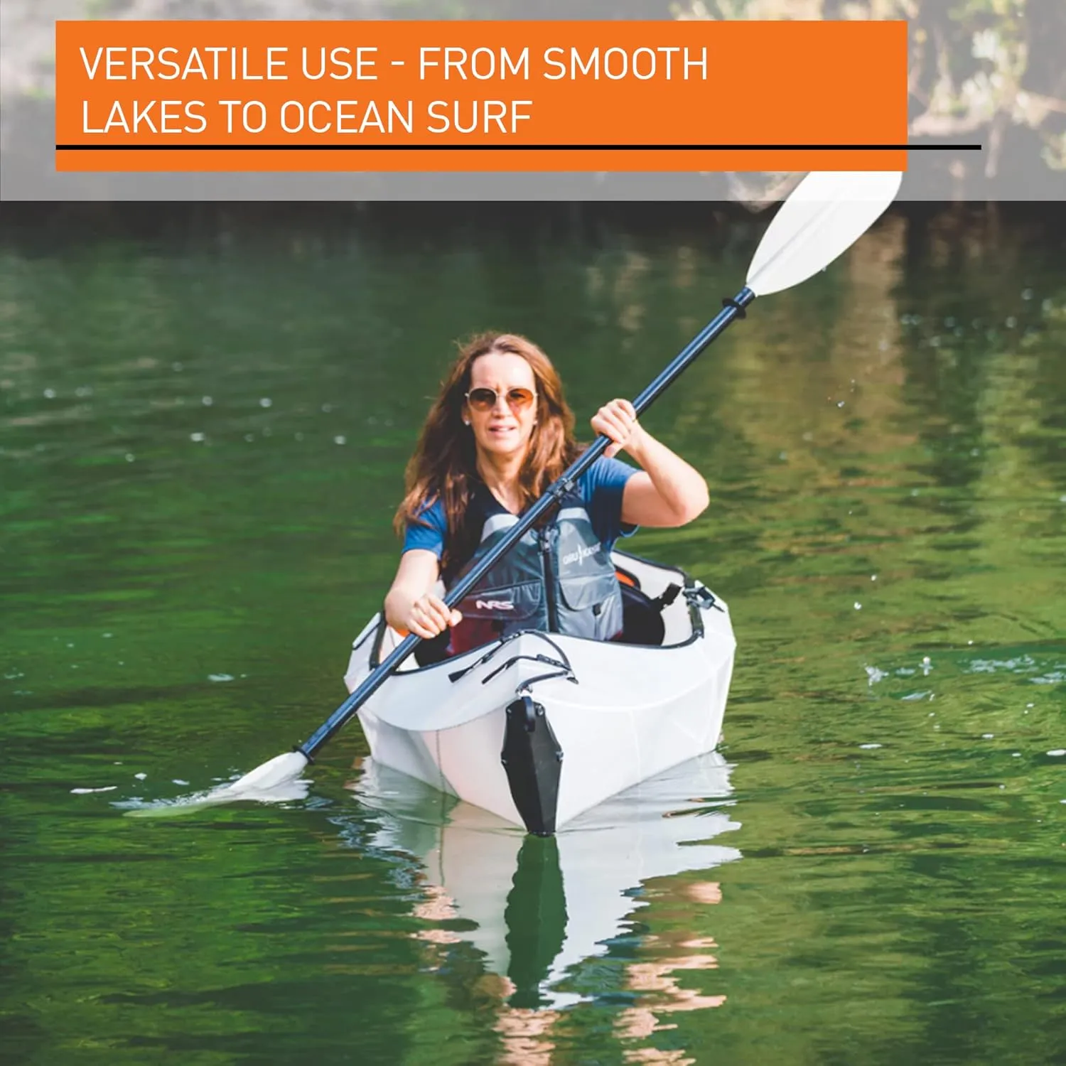 Oru Kayak Foldable Kayak Inlet | Stable, Durable, Lightweight - Lake and River Kayaks - Beginner, Intermediate - Size (Unfolded)