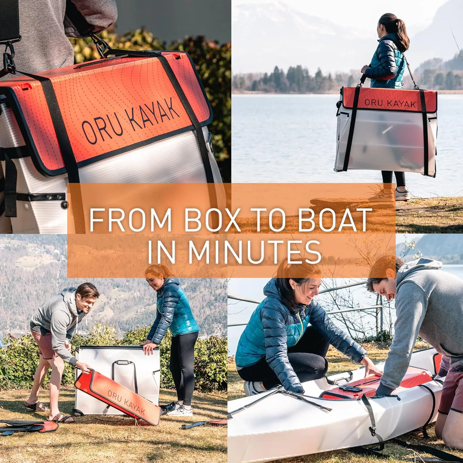 Oru Kayak Foldable Kayak Inlet | Stable, Durable, Lightweight - Lake and River Kayaks - Beginner, Intermediate - Size (Unfolded)