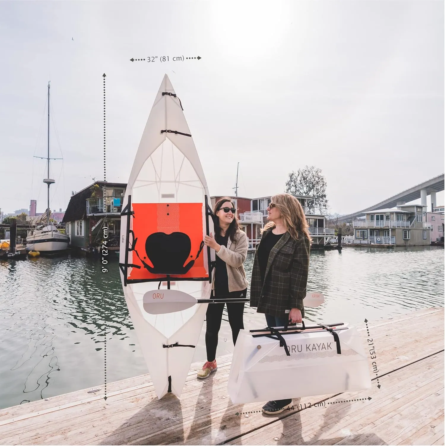 Oru Kayak Foldable Kayak Lake Sport | Lightweight, Portable & Stable - Lake and River Kayaks - Beginner, Intermediate