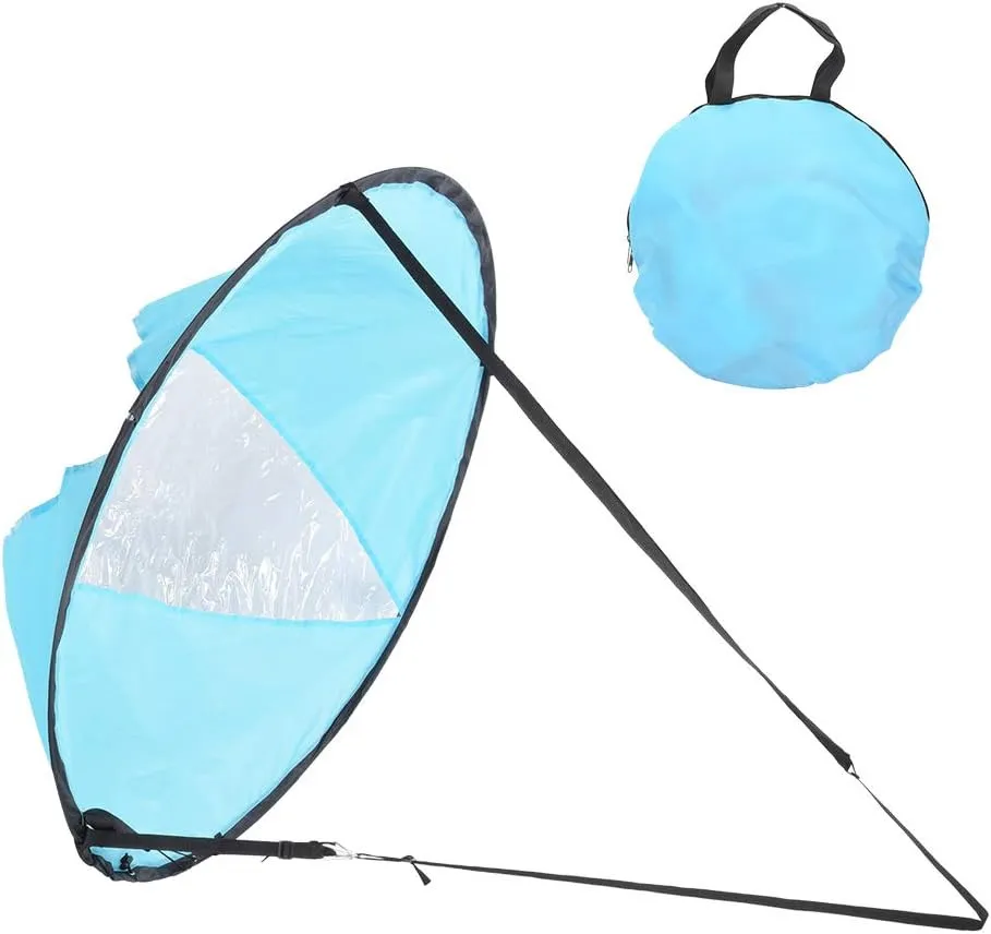OUKENS Boating Downwind Wind Paddle, 108cm Portable Folding Downwind Wind Paddle Board Kayak Sail Sailboat for