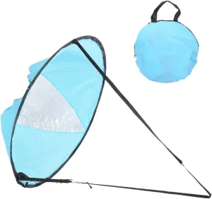 OUKENS Boating Downwind Wind Paddle, 108cm Portable Folding Downwind Wind Paddle Board Kayak Sail Sailboat for