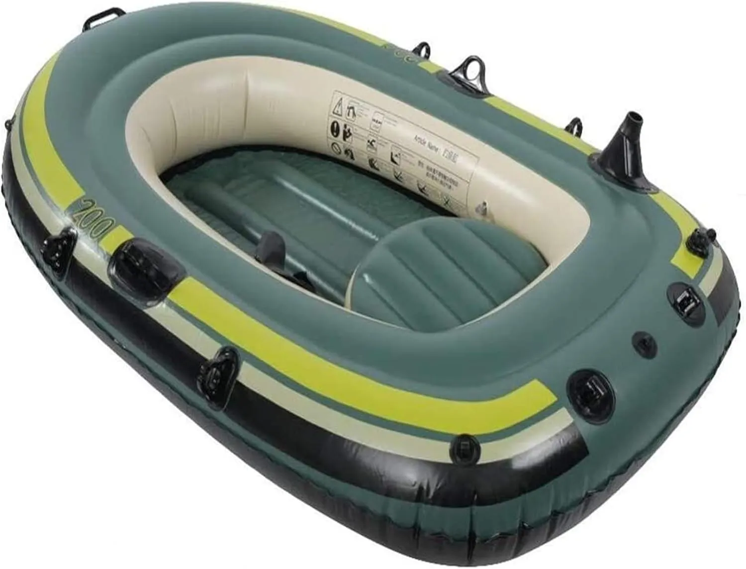 Outdoor Kayak Adult Green Inflatable Kayak Plastic Boat Kayak Fishing Boat Inflatable Boat Outdoor Rubber Boat