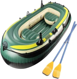 Outdoor Kayak Triple Green Inflatable Kayak Plastic Boat Kayak Fishing Boat Inflatable Boat Outdoor Rubber Boat