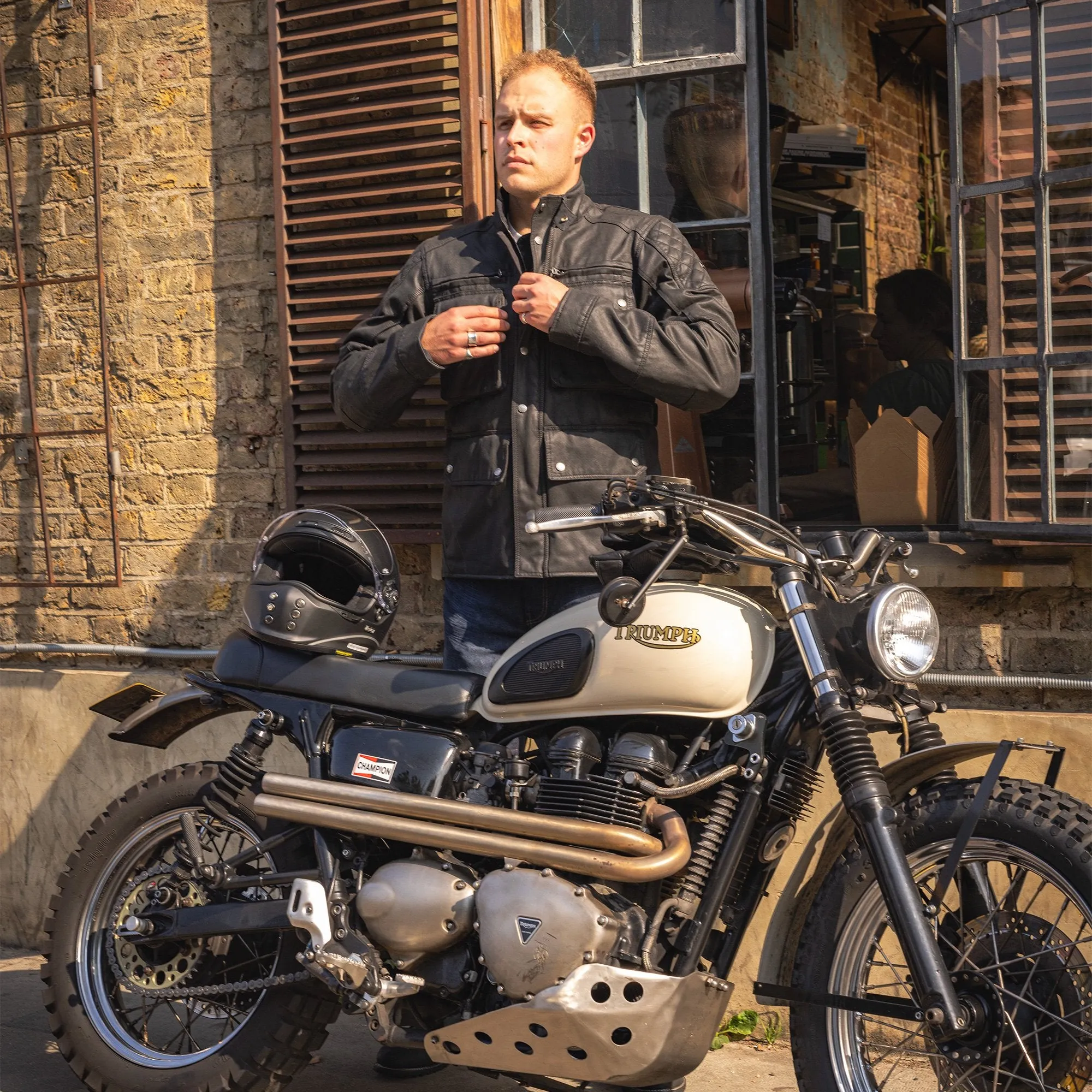 Oxford Sterling D2D Mens Motorbike Jacket Black