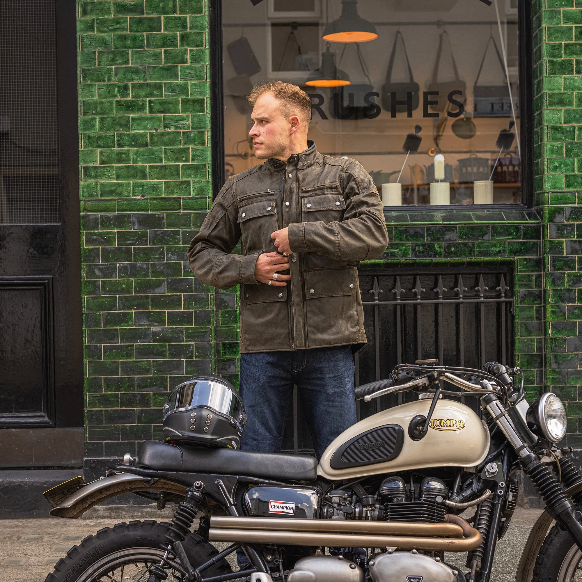 Oxford Sterling D2D Mens Motorbike Jacket Black