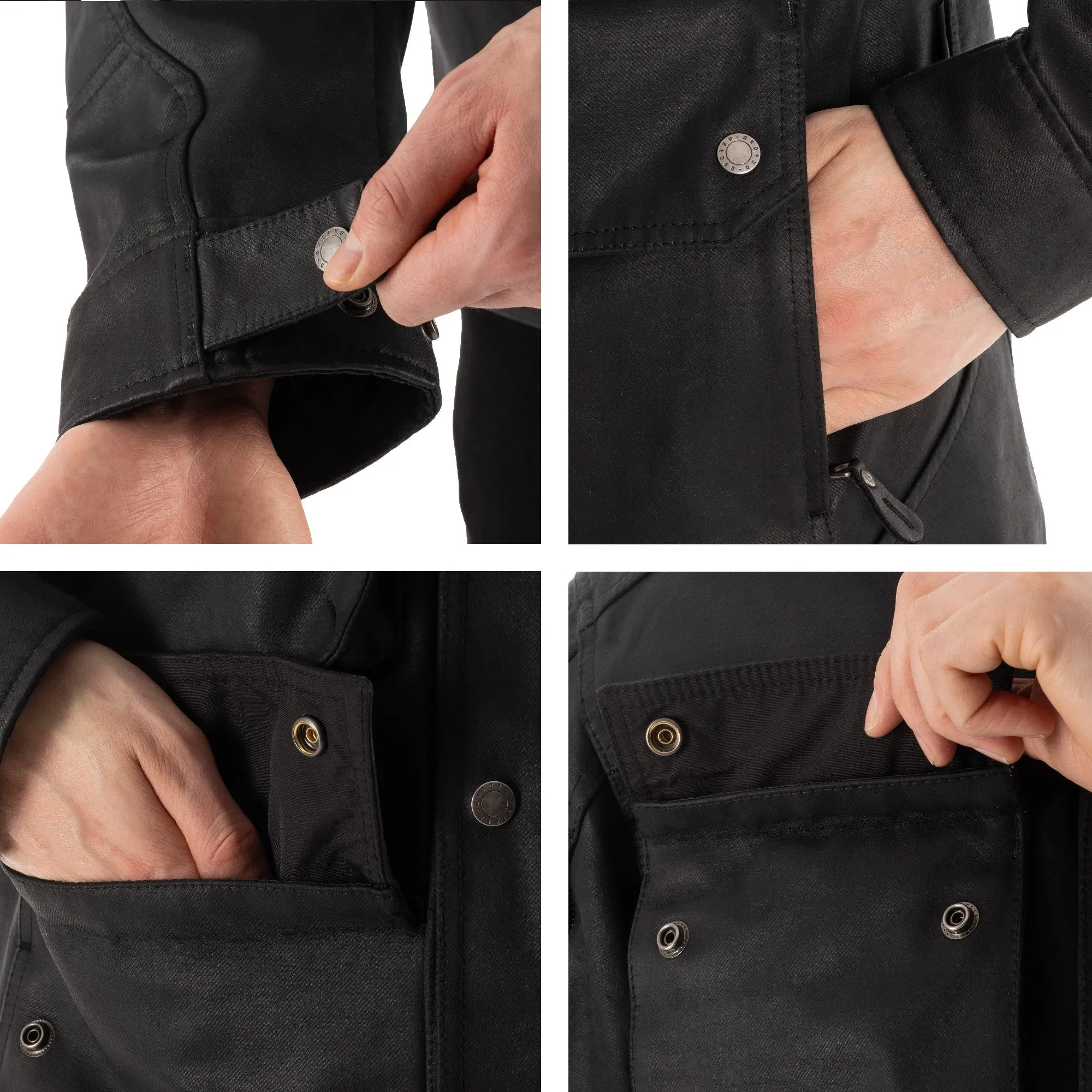 Oxford Sterling D2D Mens Motorbike Jacket Black