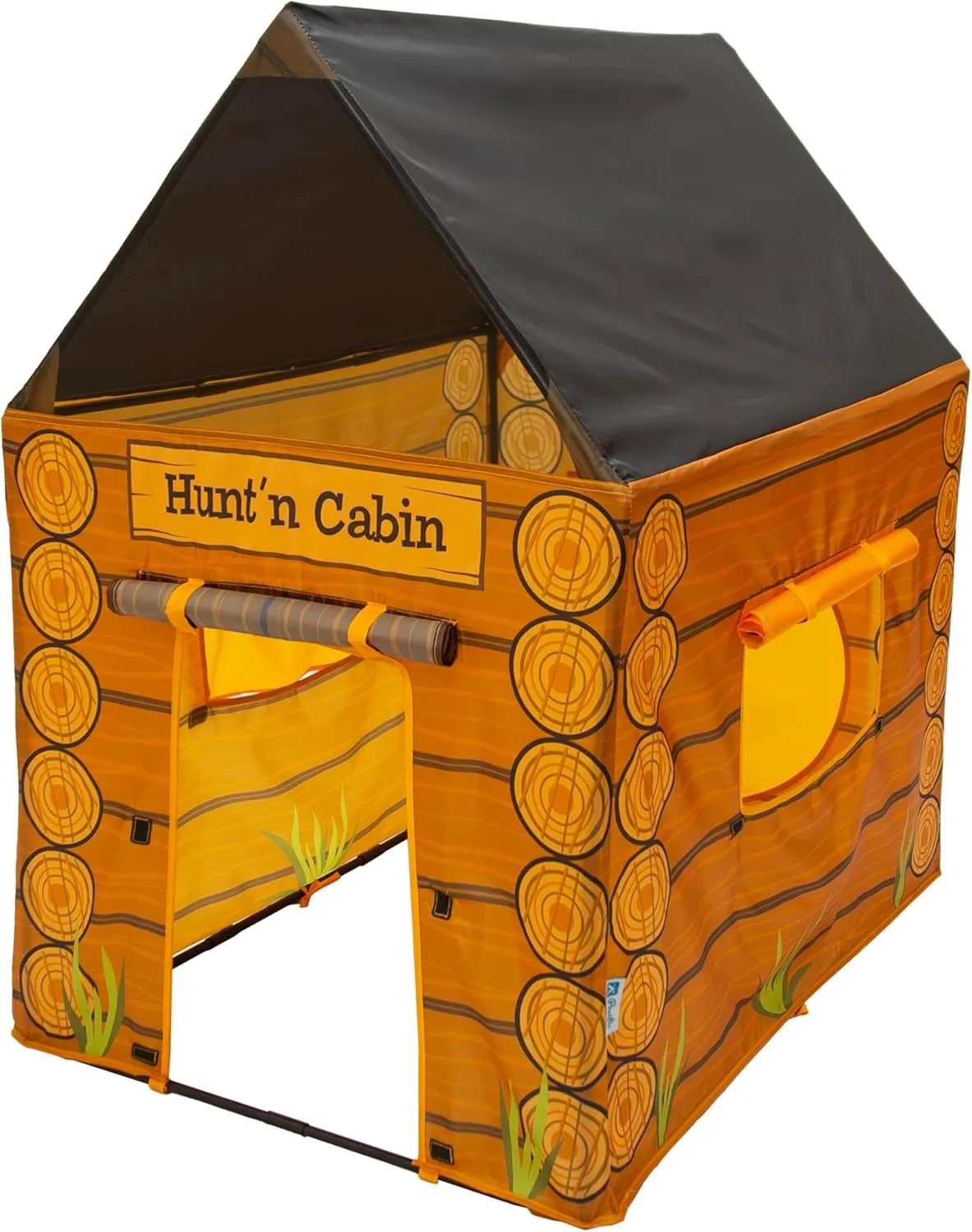 Pacific Play Tents 61804 Kids Hunt'n Cabin Tent Playhouse, 39" x 27" x 43", Brown