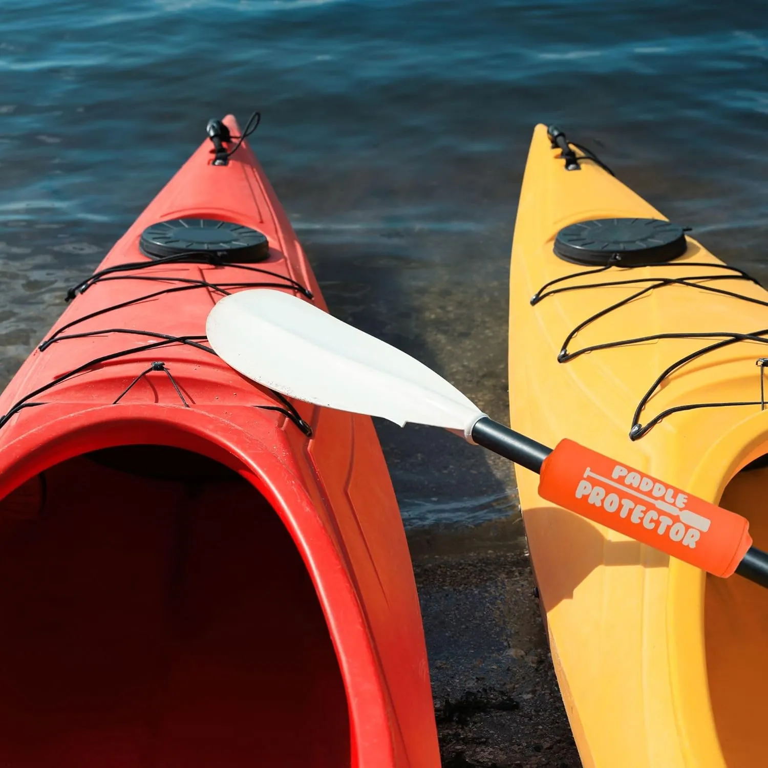 Paddle Float - Paddleboard Accessory for Stand Up Paddle Board, High Density Foam w/Hook & Loop Closure, Buoyancy, Kayak Flotation - Canoe Paddles, Kayaks, SUP Paddleboard - 2 Pack