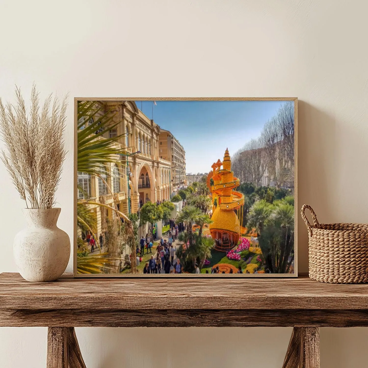 Paint by Numbers Kit for Adults Beginner Art lemons oranges famous Lemon Festival Fete du Citron Menton France DIY Painting by Numbers on Canvas Acrylic Oil Painting for Home Decor Gifts 16"x20"