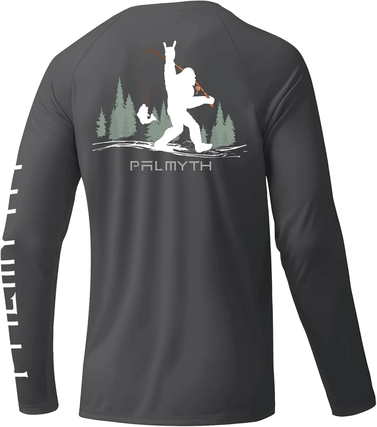 Palmyth Fishing Shirts for Men Long Sleeve UPF 50  Sun Protection UV T Shirt Tee
