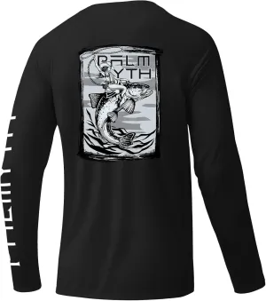 Palmyth Fishing Shirts for Men Long Sleeve UPF 50  T Shirt Sun Protection Tee