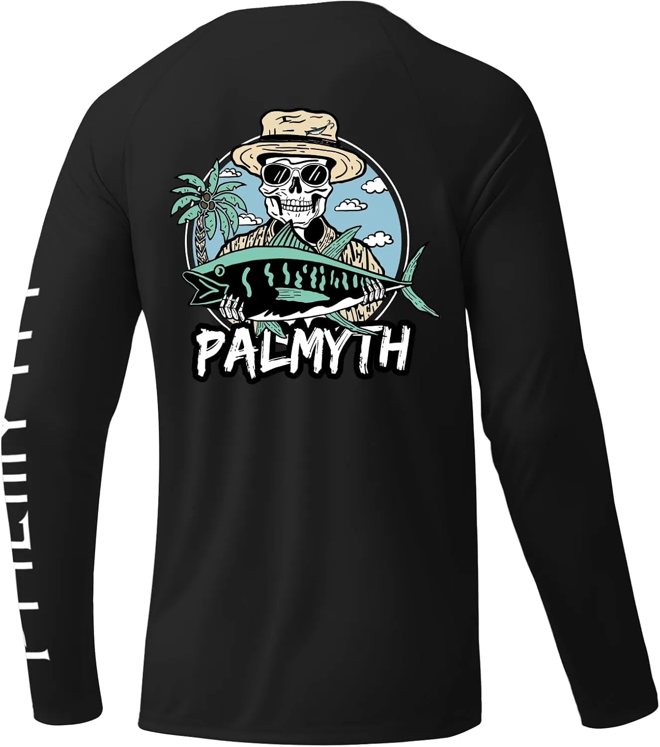 Palmyth Fishing Shirts for Men Long Sleeve UPF 50  T Shirt Sun Protection Tee