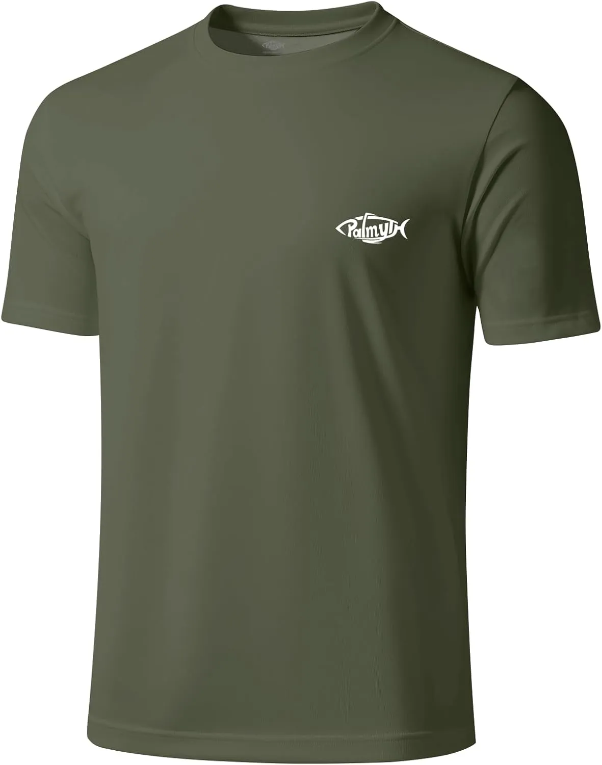 Palmyth Fishing Shirts for Men Short Sleeve Sun Protection T Shirt UPF 50  Quick Dry Tee
