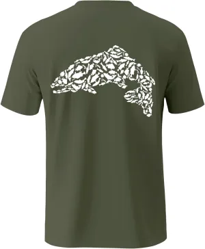 Palmyth Fishing Shirts for Men Short Sleeve Sun Protection T Shirt UPF 50  Quick Dry Tee