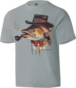 Palmyth Fishing Shirts for Men Short Sleeve T-Shirt Sun Protection UPF 50  Tee