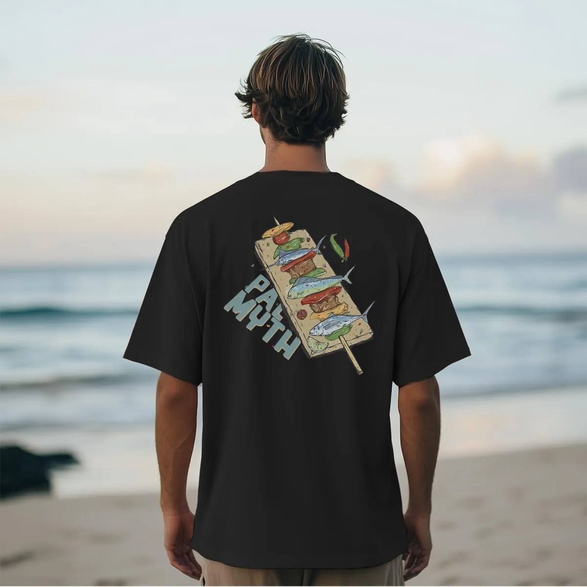 Palmyth Fishing Shirts for Men Sun Protection Shirts Short Sleeve UPF 50  T-Shirt Tee Quick Dry
