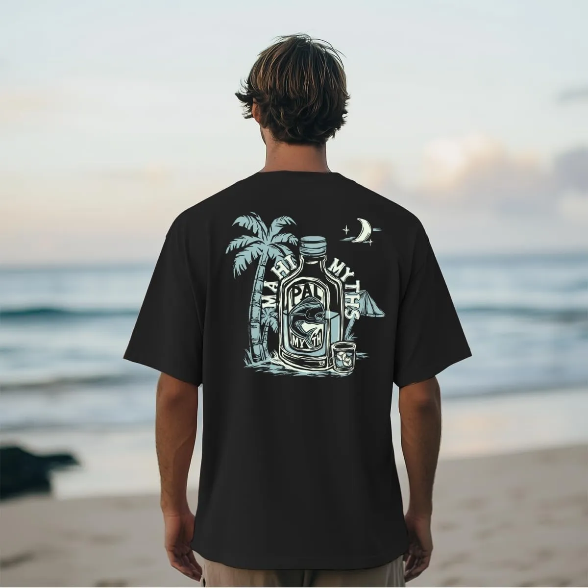 Palmyth Fishing Shirts for Men Sun Protection Shirts Short Sleeve UPF 50  T-Shirt Tee Quick Dry