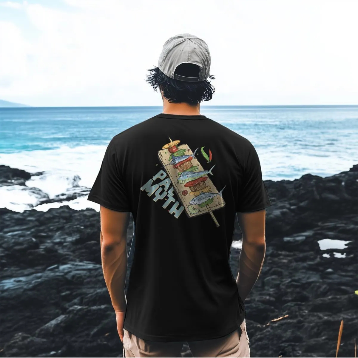 Palmyth Fishing Shirts for Men Sun Protection Shirts Short Sleeve UPF 50  T-Shirt Tee Quick Dry