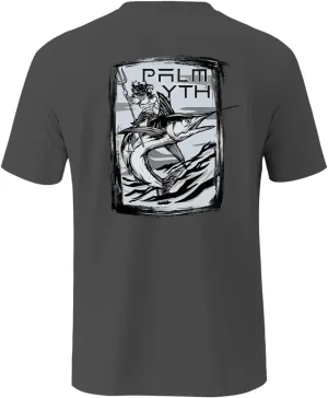 Palmyth Fishing Shirts for Men Sun Protection Shirts Short Sleeve UPF 50  T-Shirt Tee Quick Dry