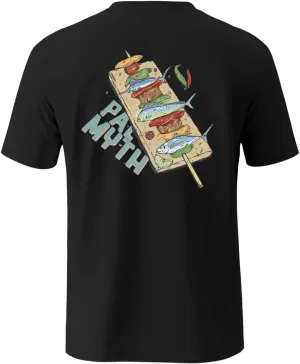 Palmyth Fishing Shirts for Men Sun Protection Shirts Short Sleeve UPF 50  T-Shirt Tee Quick Dry