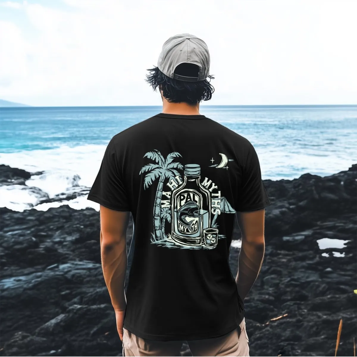 Palmyth Fishing Shirts for Men Sun Protection Shirts Short Sleeve UPF 50  T-Shirt Tee Quick Dry