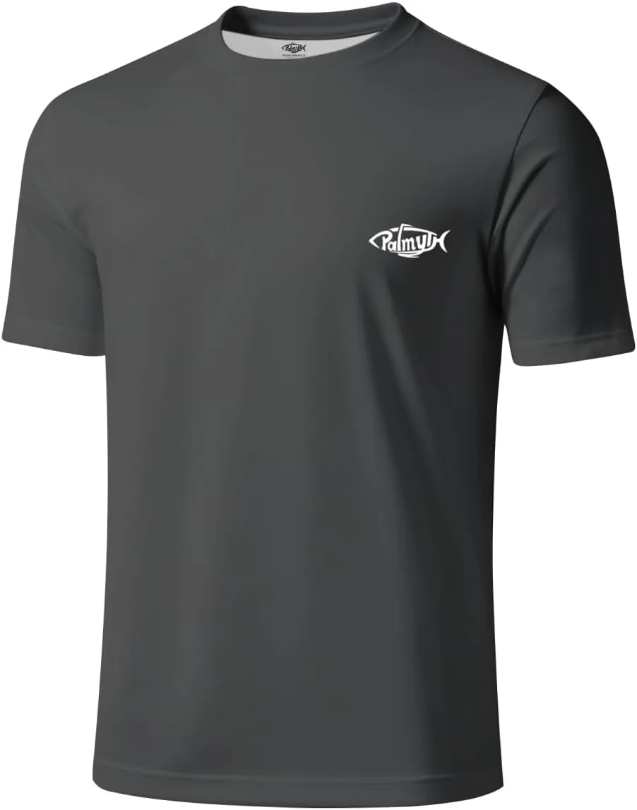 Palmyth Fishing Shirts for Men Sun Protection Shirts Short Sleeve UPF 50  T-Shirt Tee Quick Dry