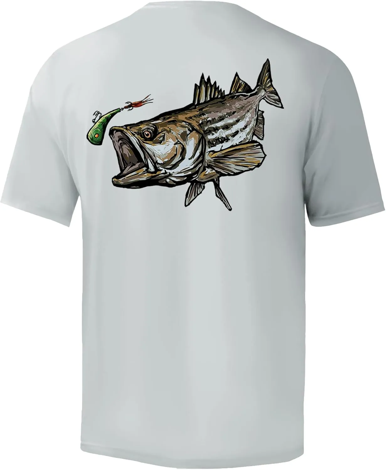 Palmyth Men's Fishing Shirt Short Sleeve Sun Protection UV UPF 50  SPF T-Shirt