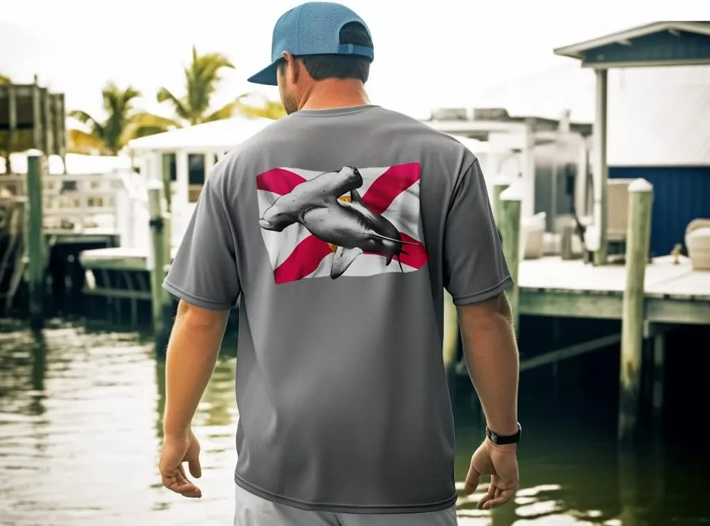 Palmyth Men's Fishing Shirt Short Sleeve Sun Protection UV UPF 50  SPF T-Shirt