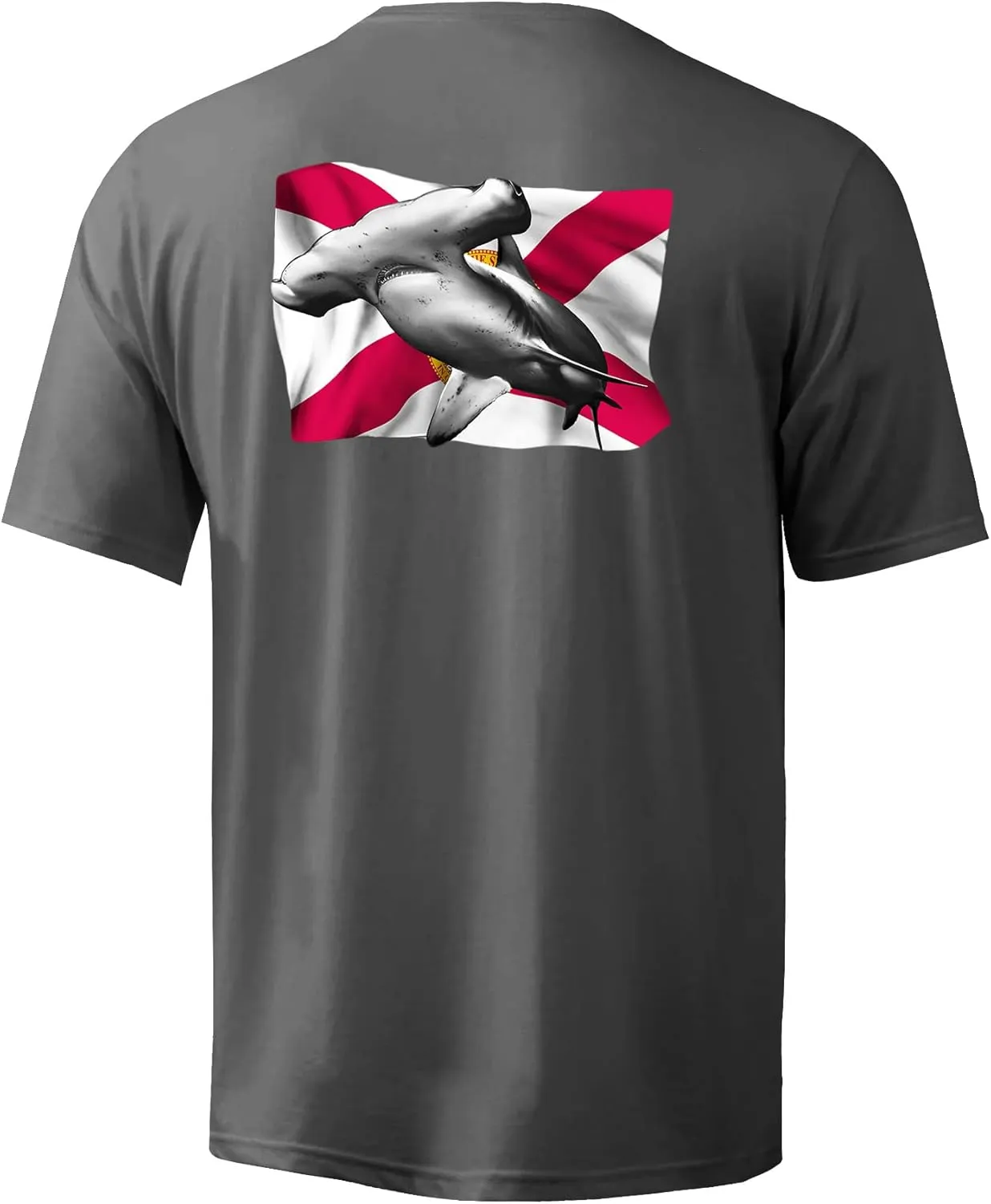 Palmyth Men's Fishing Shirt Short Sleeve Sun Protection UV UPF 50  SPF T-Shirt