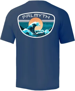 Palmyth Men's Fishing Shirt Short Sleeve Sun Protection UV UPF 50  SPF T-Shirt