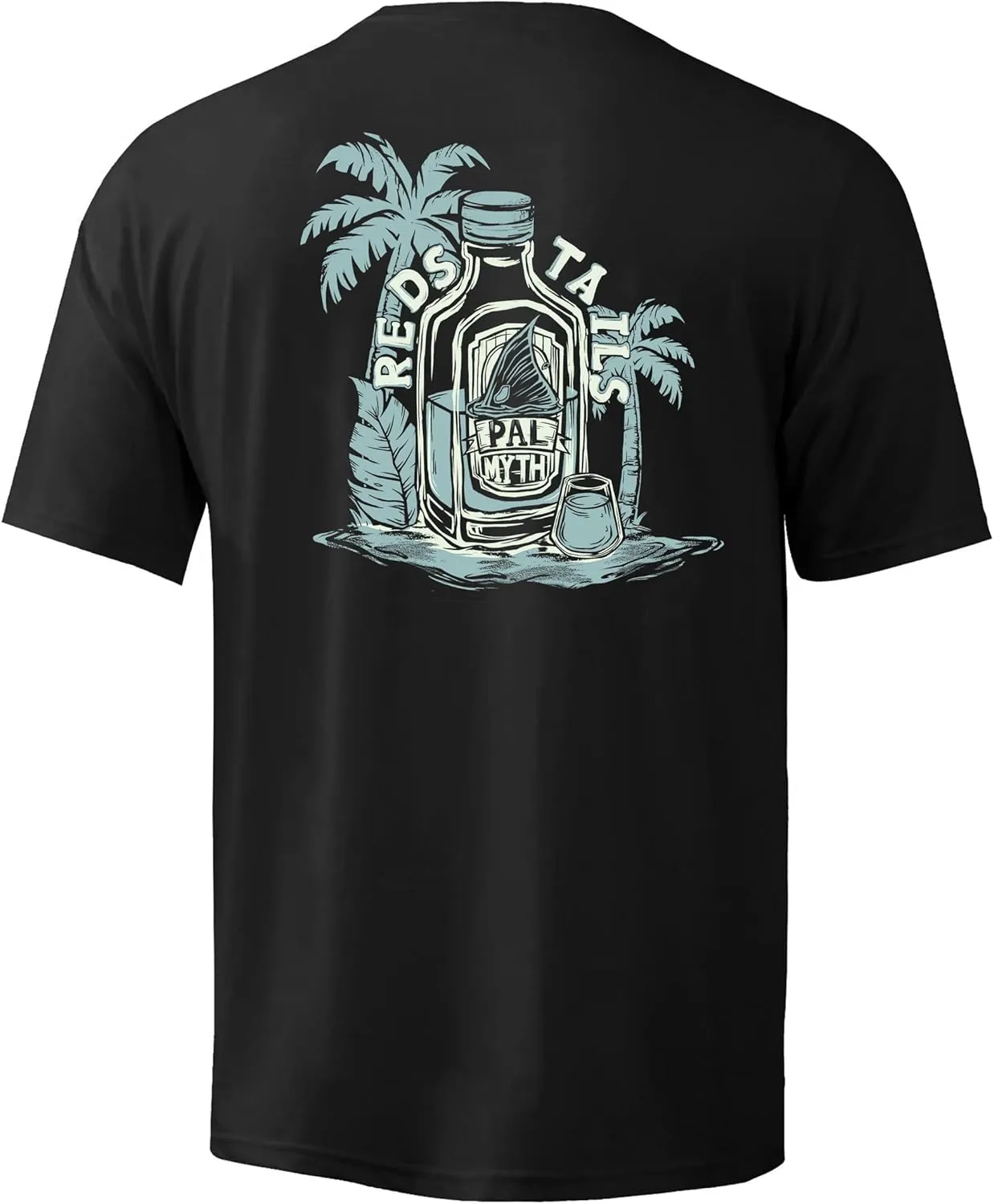 Palmyth Men's Fishing Shirt Short Sleeve Sun Protection UV UPF 50  SPF T-Shirt