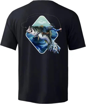Palmyth Men's Fishing Shirt Short Sleeve Sun Protection UV UPF 50  SPF T-Shirt