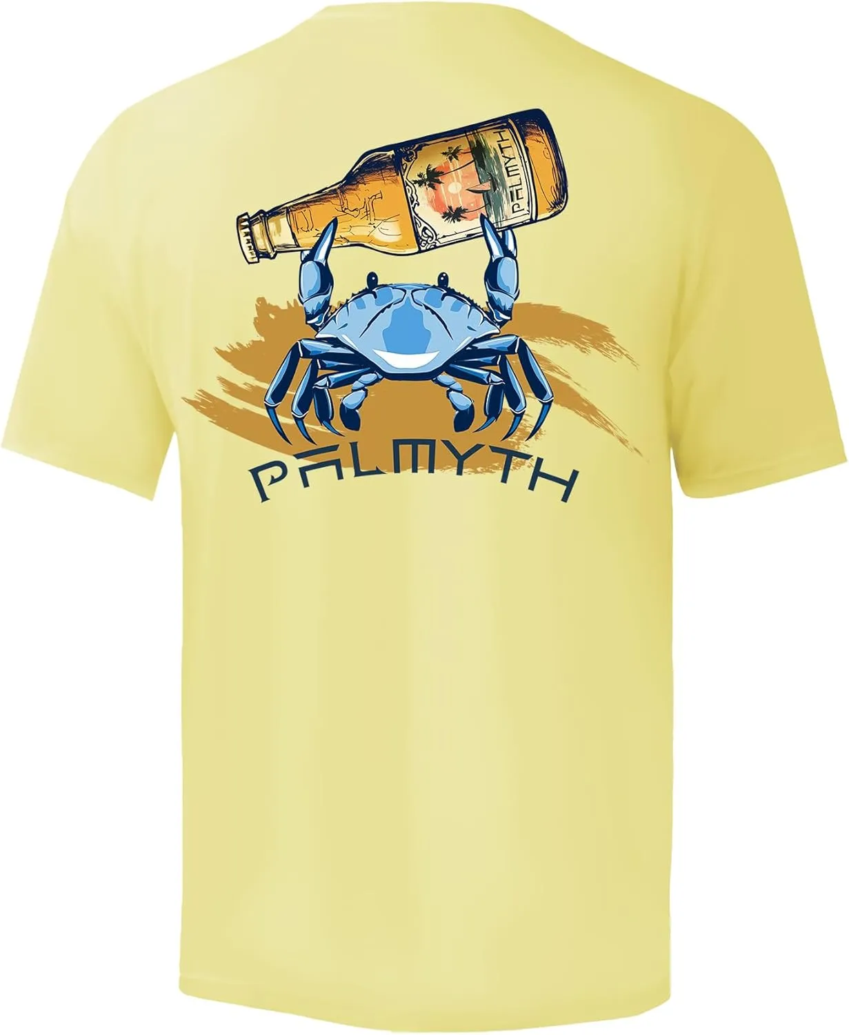 Palmyth Men's Fishing Shirt Short Sleeve Sun Protection UV UPF 50  SPF T-Shirt