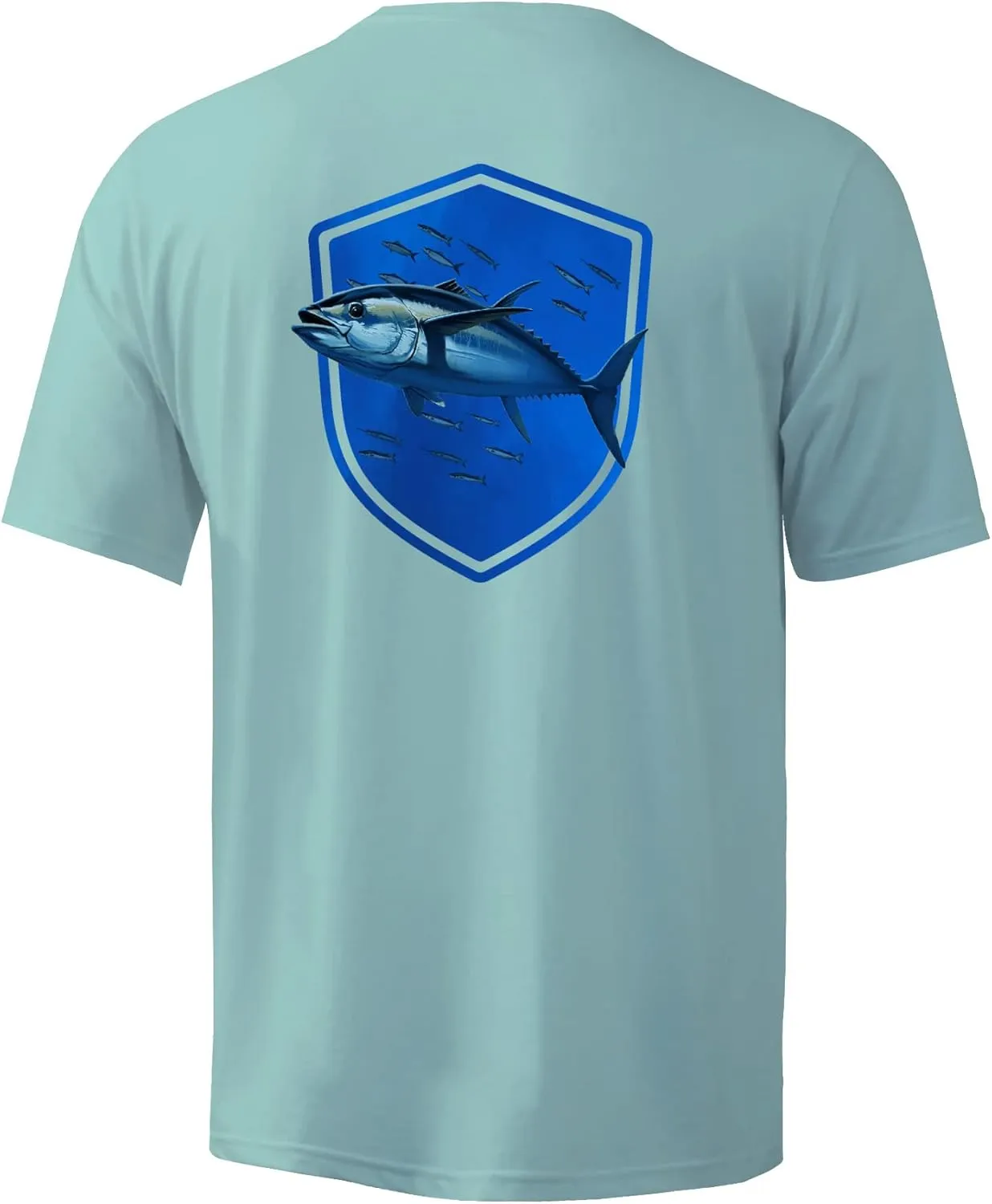 Palmyth Men's Fishing Shirt Short Sleeve Sun Protection UV UPF 50  SPF T-Shirt