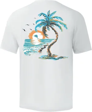 Palmyth Men's Fishing Shirt Short Sleeve Sun Protection UV UPF 50  SPF T-Shirt