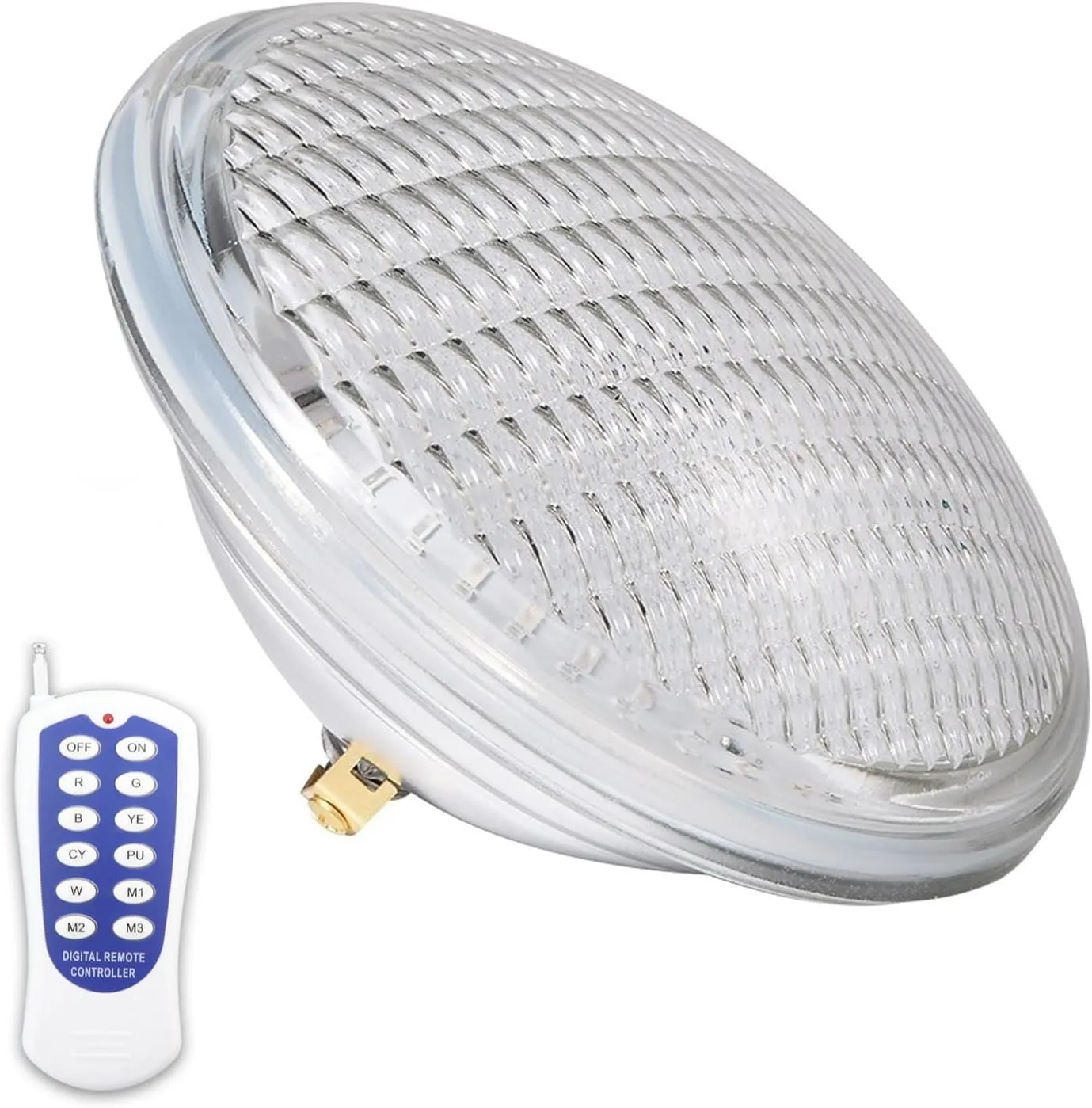 Par56 Pool Bulb LED Swimming Pool Light Underwater Light Bulb Embedded Type Submersible Light 12V for Par56 Light Source(Warm Light,36W)