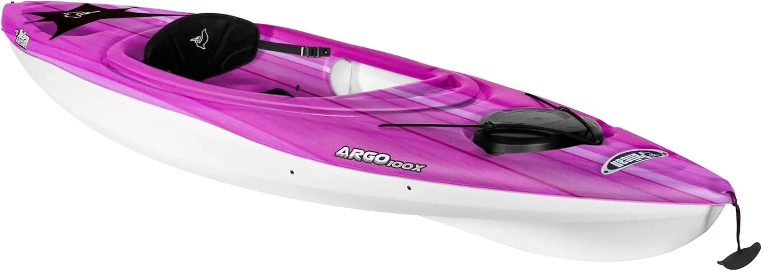 Pelican Argo 100X - Recreational Sit in Kayak - Lightweight Patented Ram-X™ Material - Ergoform™ Seating System - 10 ft