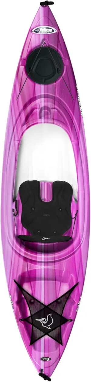 Pelican Argo 100X - Recreational Sit in Kayak - Lightweight Patented Ram-X™ Material - Ergoform™ Seating System - 10 ft