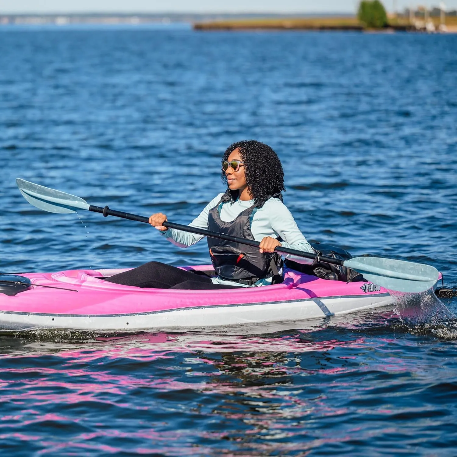 Pelican Argo 100X - Recreational Sit in Kayak - Lightweight Patented Ram-X™ Material - Ergoform™ Seating System - 10 ft