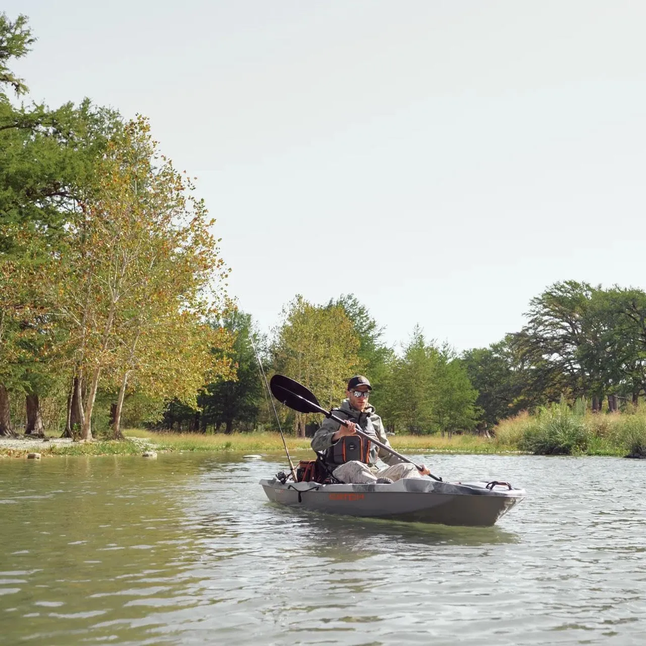 Pelican Catch Mode 110 Premium Angler Kayak - Fishing Kayak with Lawnchair - 10.5 ft