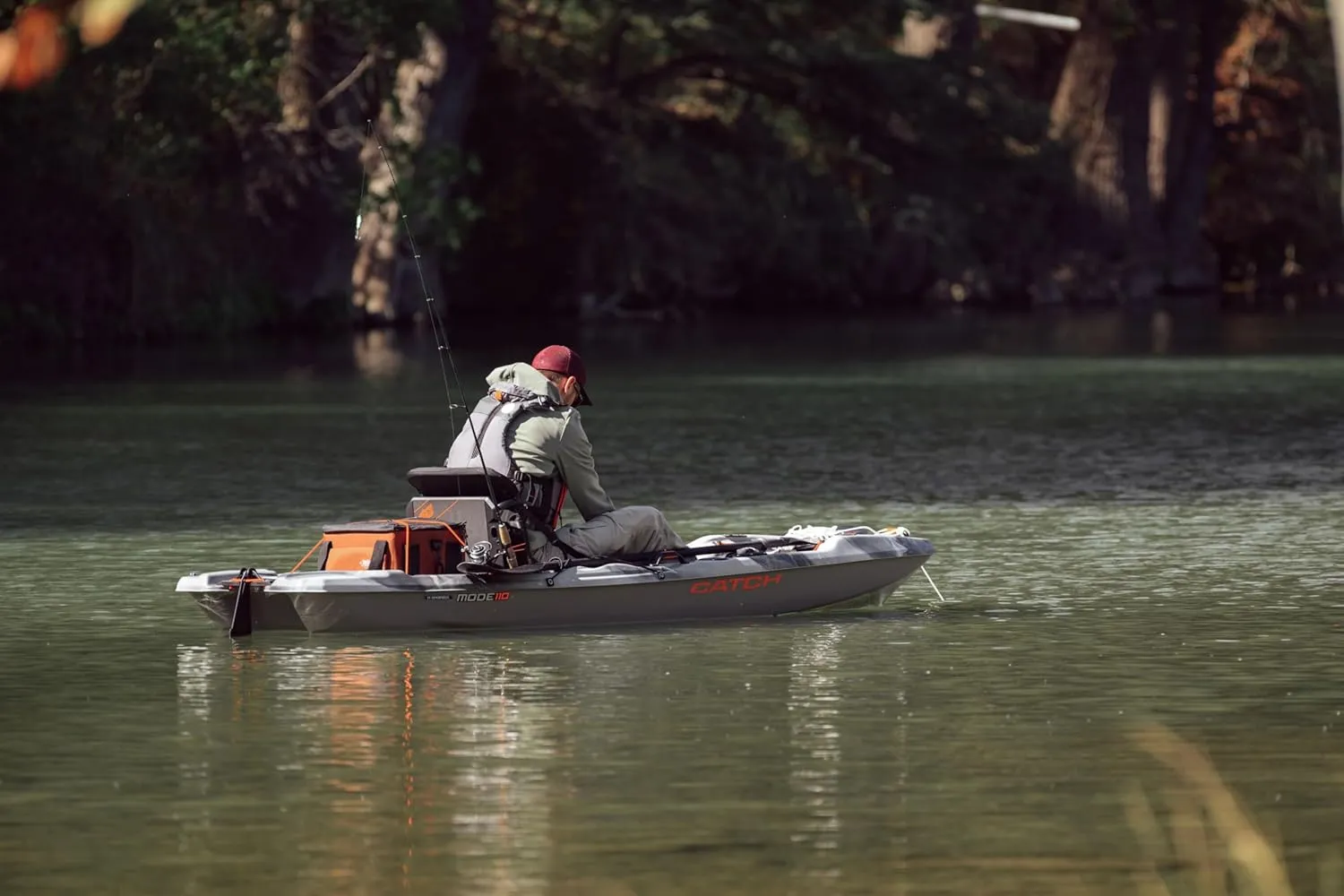 Pelican Catch Mode 110 Premium Angler Kayak - Fishing Kayak with Lawnchair - 10.5 ft