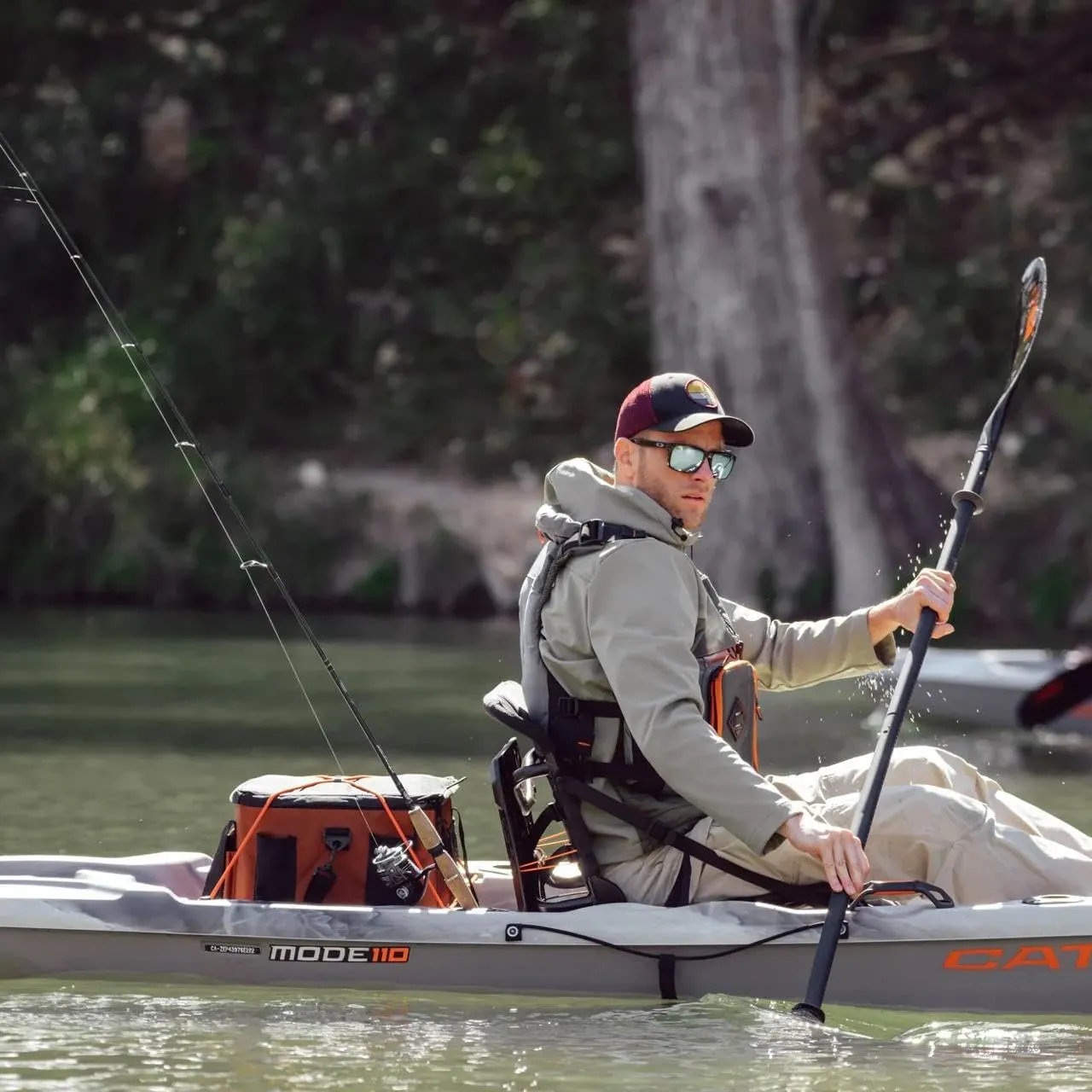 Pelican Catch Mode 110 Premium Angler Kayak - Fishing Kayak with Lawnchair - 10.5 ft
